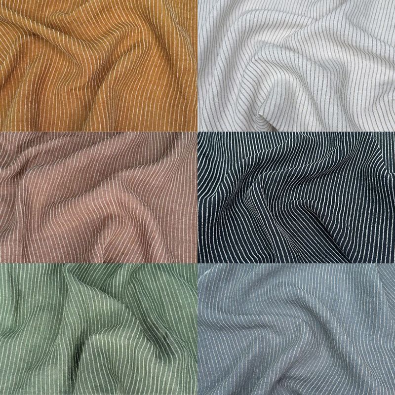 Bella Twisted Linen/Rayon Vertical Stripe