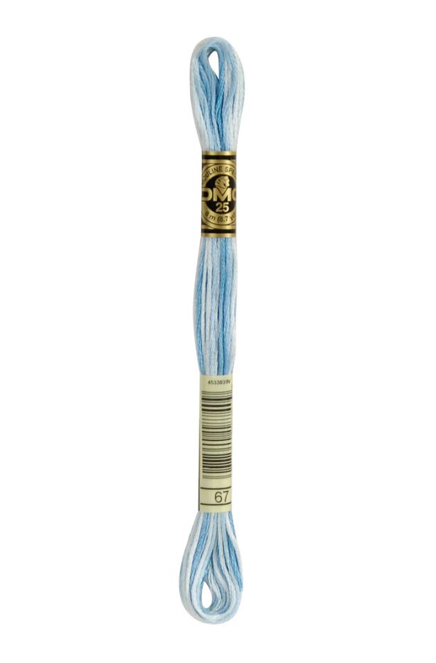67 Baby Blue Ombre DMC #117 6 Strand Embroidery Floss - 8m
