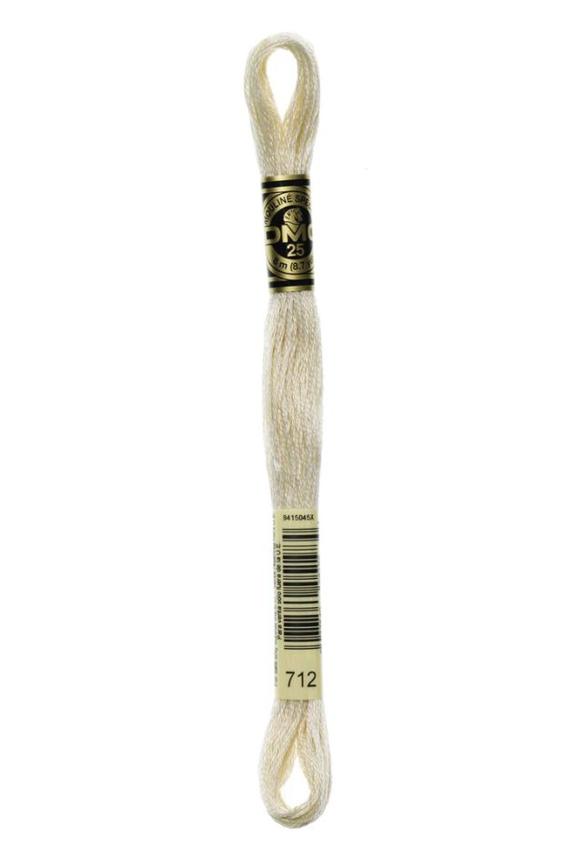 712 Cream DMC #117 6 Strand Embroidery Floss - 8m