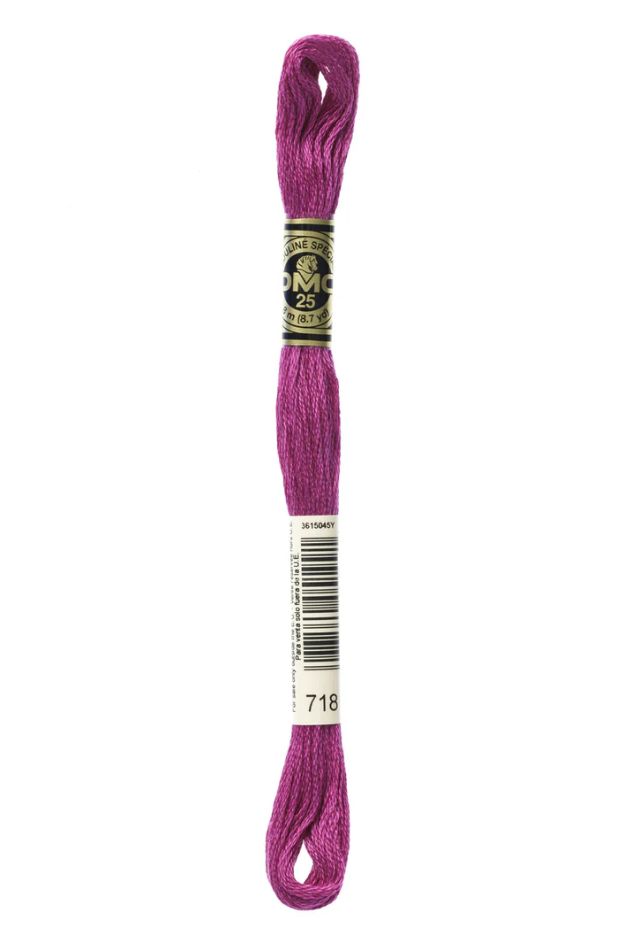 718 Metallic Rose Magenta DMC #117 6 Strand Embroidery Floss - 8m
