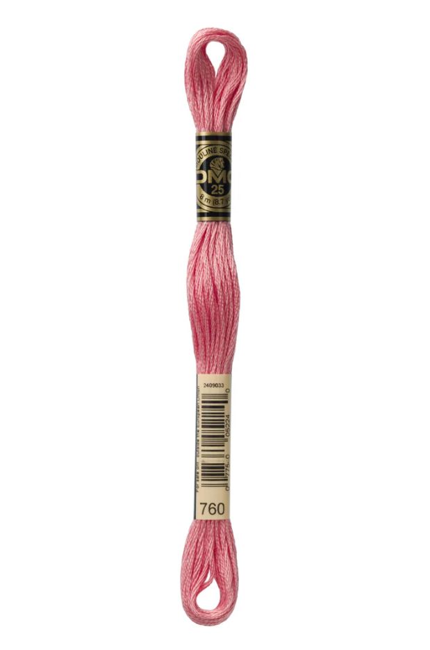 760 Dusty Pink DMC #117 6 Strand Embroidery Floss - 8m