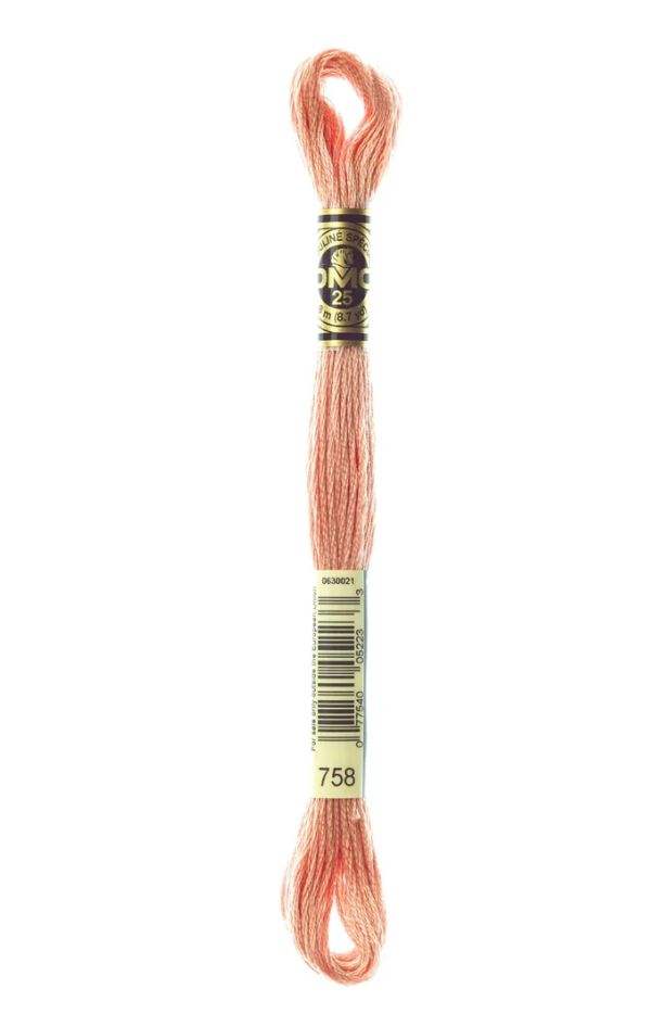 758 Pink Dawn DMC #117 6 Strand Embroidery Floss - 8m