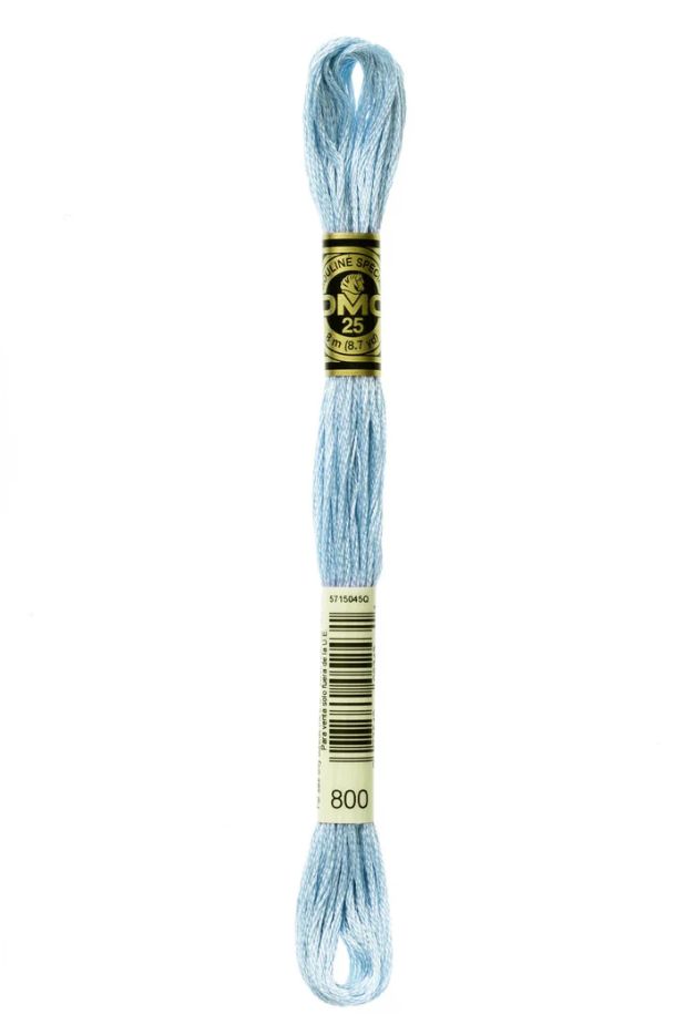 800 Sky Blue DMC #117 6 Strand Embroidery Floss - 8m