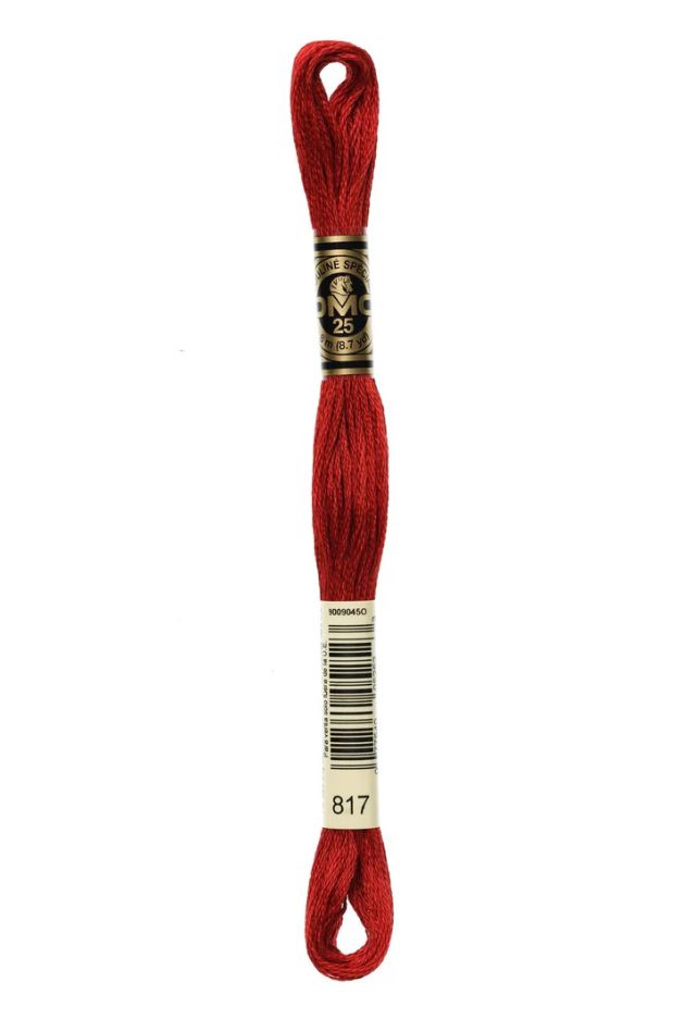 817 Japanese Red DMC #117 6 Strand Embroidery Floss - 8m