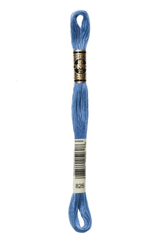 826 Tuareg Blue DMC #117 6 Strand Embroidery Floss - 8m