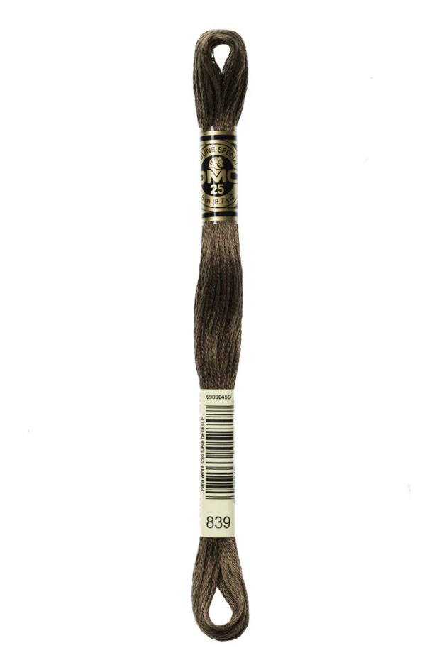 839 Brown Root DMC #117 6 Strand Embroidery Floss - 8m