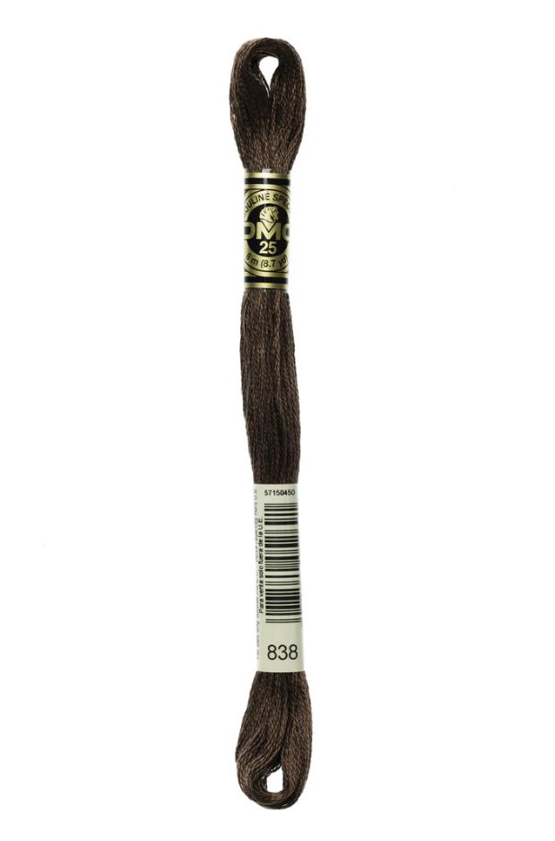 838 Dark Wood DMC #117 6 Strand Embroidery Floss - 8m