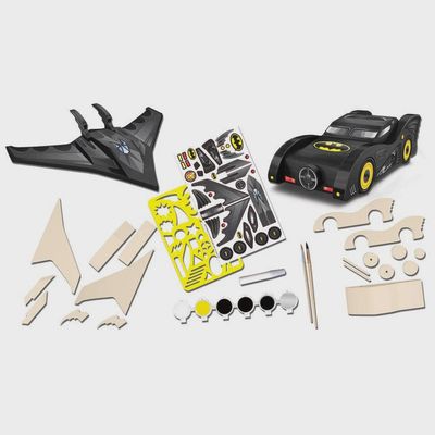 Batmobile &amp; Batwing Wood Craft Kit