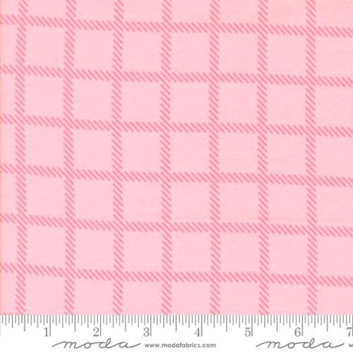 Sherbet Sunshine Flannel Cross Check Plaid in Petunia by Corey Yoder