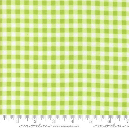 Sherbet Sunshine Flannel Gingham in Leaf by Corey Yoder