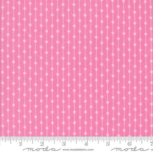 Sherbet Sunshine Flannel Dots and Stripes in Petal Pin by Corey Yoder