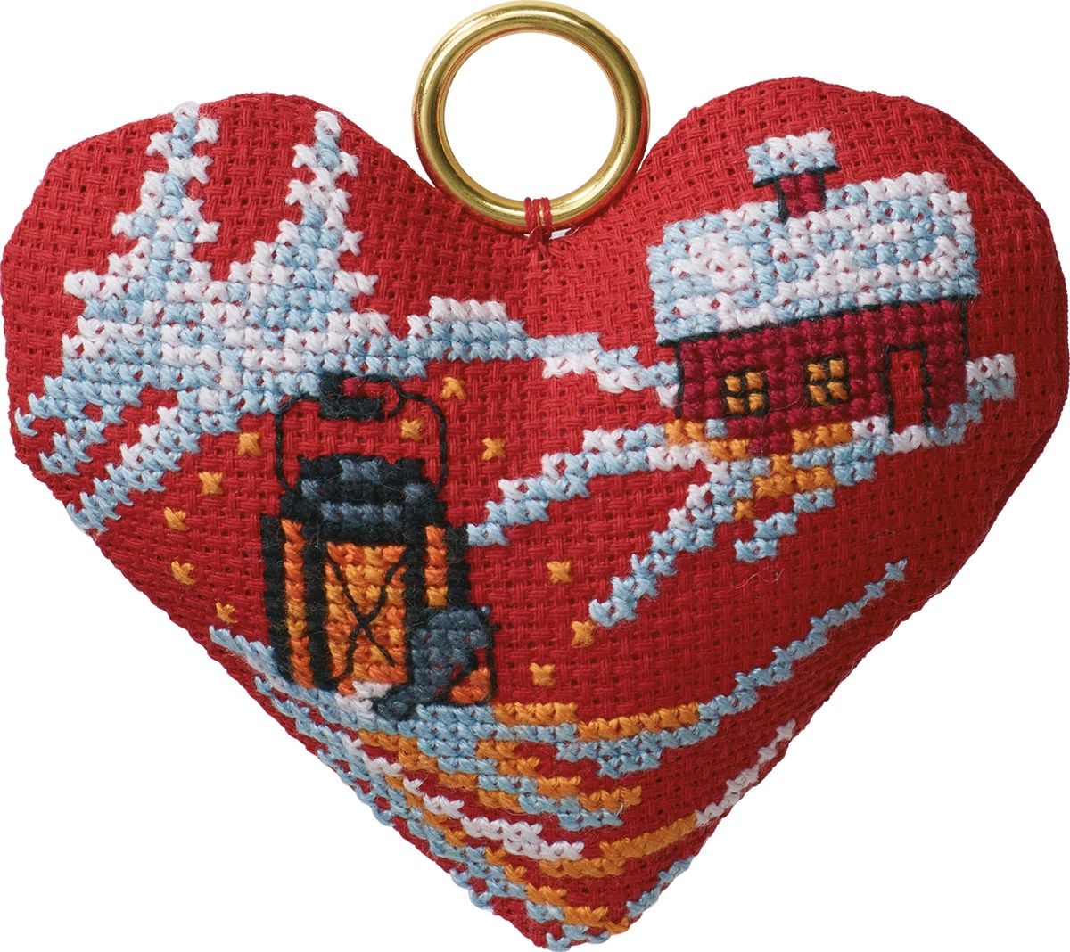 Lightning House Cross Stitch Kit - Aida