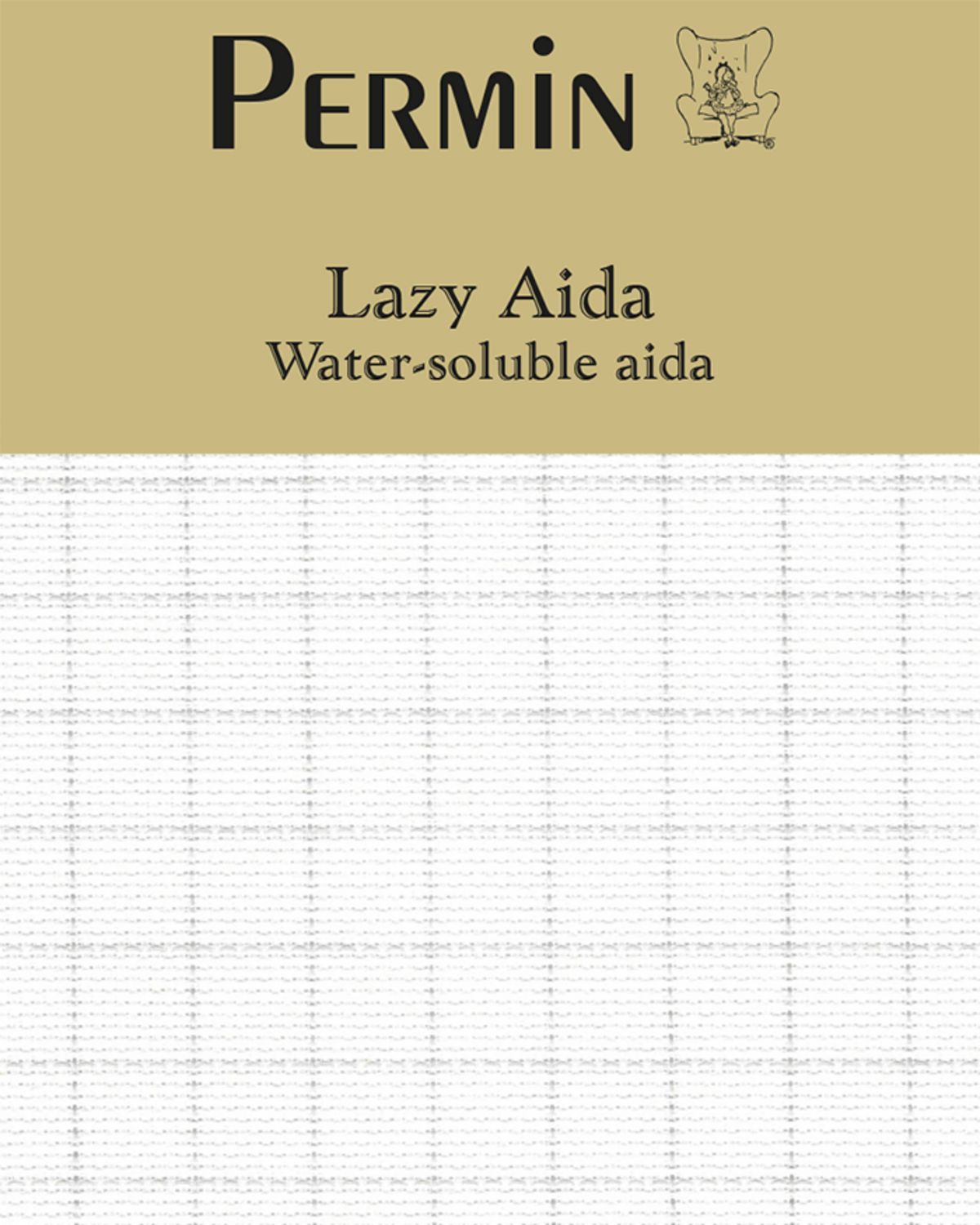Permin  Precut 18 ct. Lazy Aida with counting aid, fabric for cross stitch 55x50 cm
