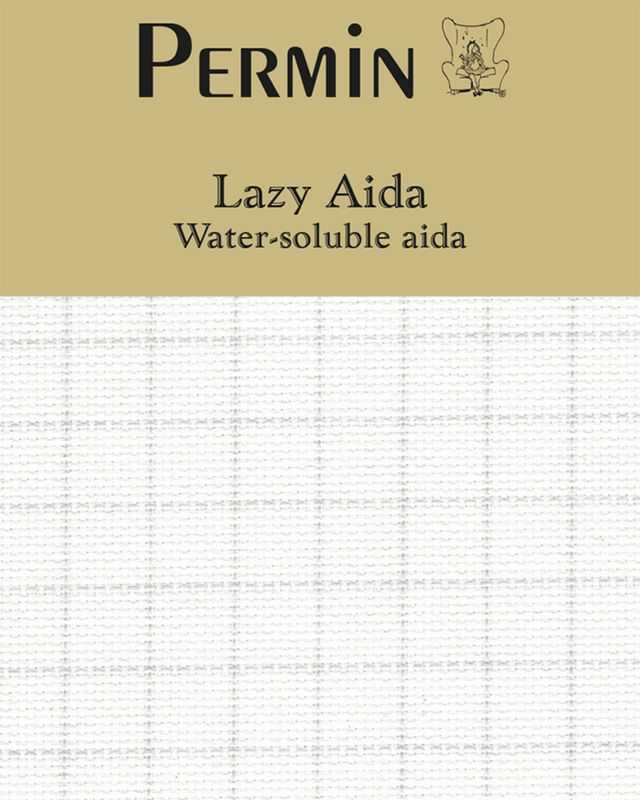 Permin Precut 16 ct. Lazy Aida with counting aid, fabric for cross stitch 55x50 cm