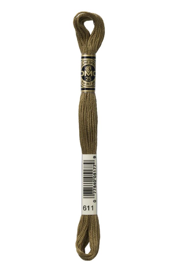 611 Umber DMC #117 6 Strand Embroidery Floss - 8m
