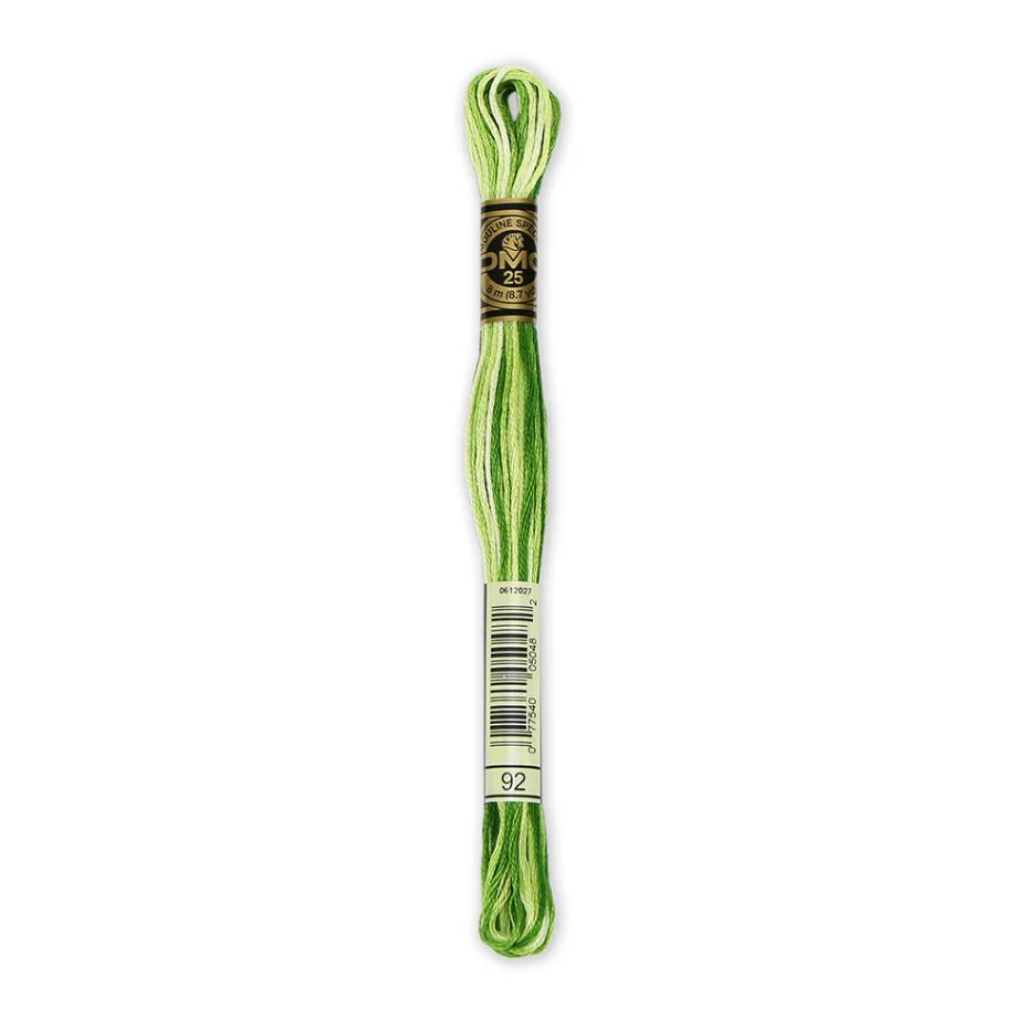 92 Foliage Green Ombre DMC #117 6 Strand Embroidery Floss - 8m