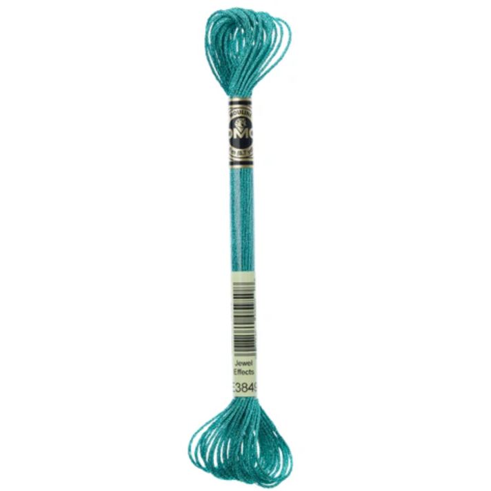 E3849 Metallic Turquoise Green DMC #317W Light Effects Floss - 8m