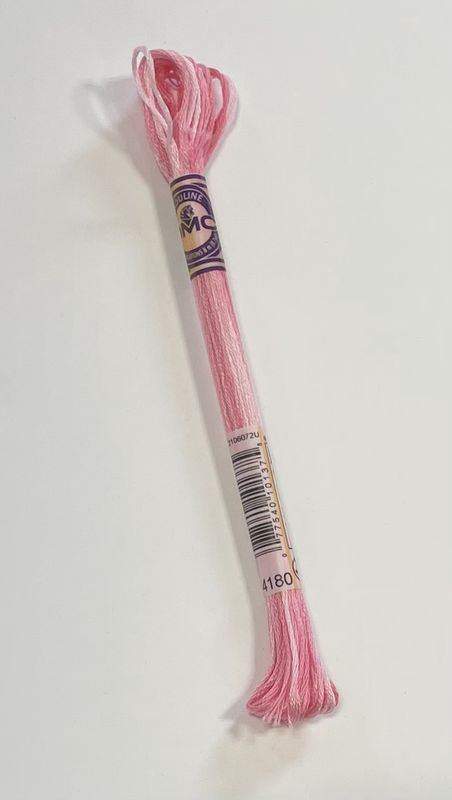 4180 Candy Stripe DMC #417F Colour Variations Floss - 8m