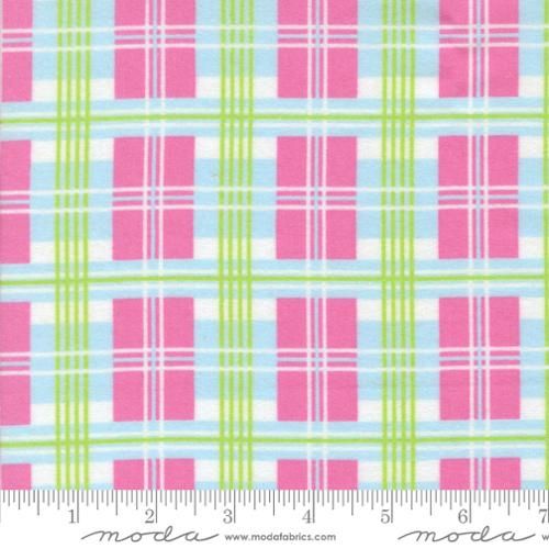 Sherbet Sunshine Flannel Plaid in Petal Pink by Corey Yoder