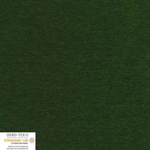 Stof 21-315 Avalana Sweat Melange Brushed - Bottle Green