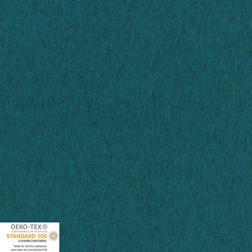 Stof 21-312 Avalana Sweat Melange Brushed - Light Petrol