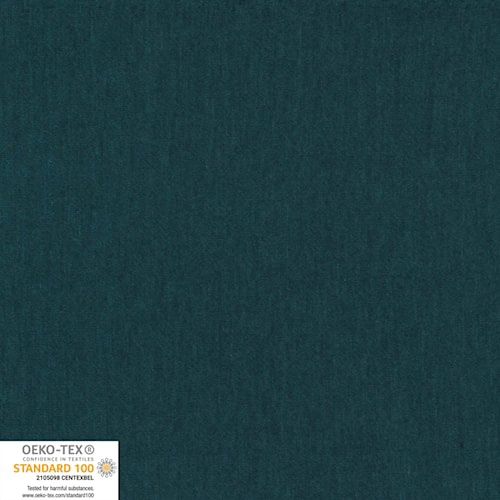 Stof 21-313 Avalana Sweat Melange Brushed - Dark Petrol