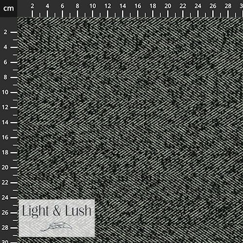 Stof 30-702 Light &amp; Lush Woven - Black &amp; White