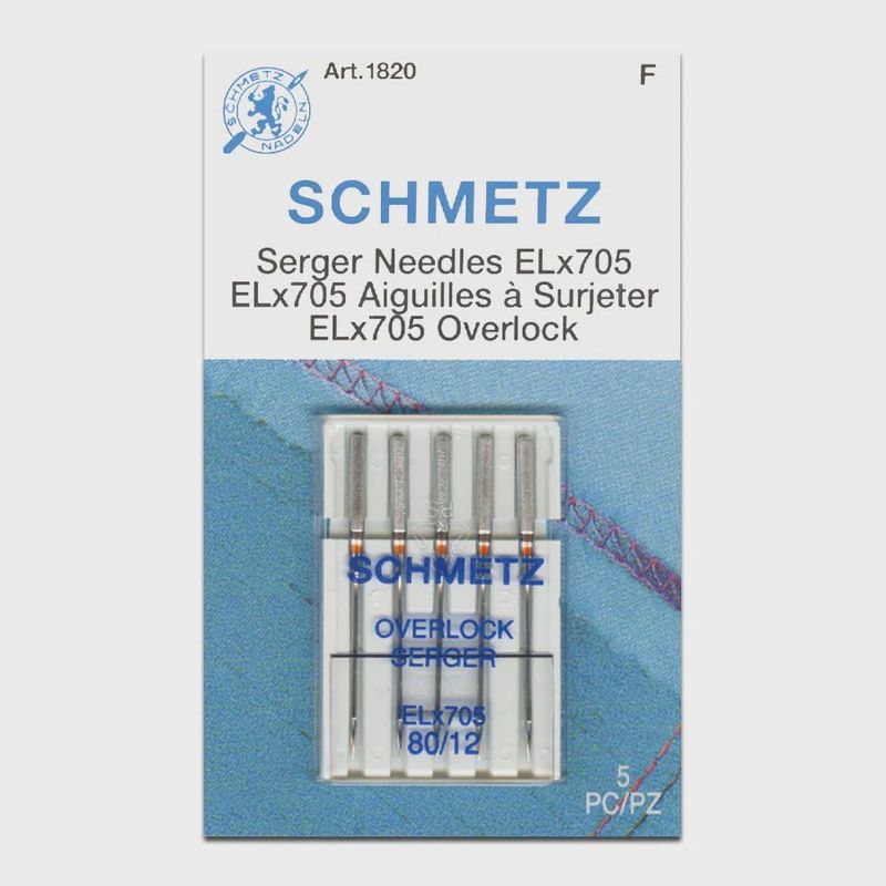 Schmetz Overlock Serger EL x 705 - 80/12 - 5 pack
