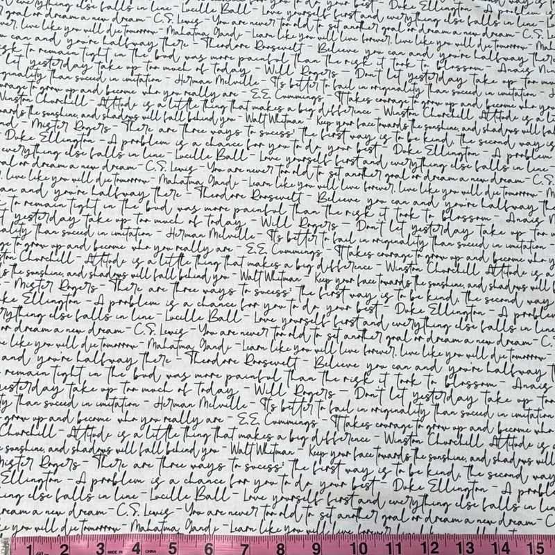 All or Nothing Inspirational Script in White/Black by Chelsea DesignWorks 8226-09