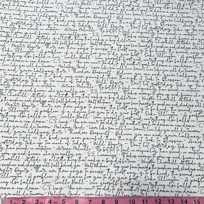 All or Nothing Inspirational Script in White/Black by Chelsea DesignWorks 8226-09