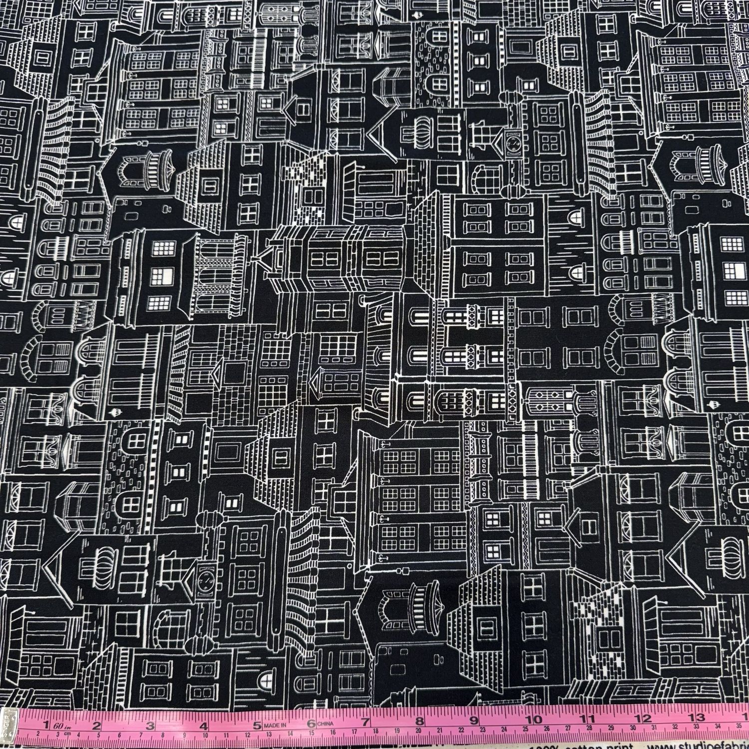 All or Nothing Town Center in White/Black by Chelsea DesignWorks 8227-90