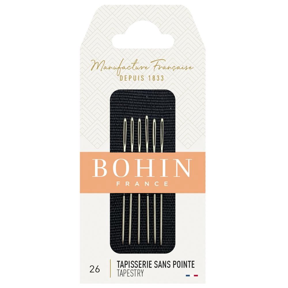 Bohin Cross Stitch (Tapestry) Round Tip Needles Sz 26 - 6pcs