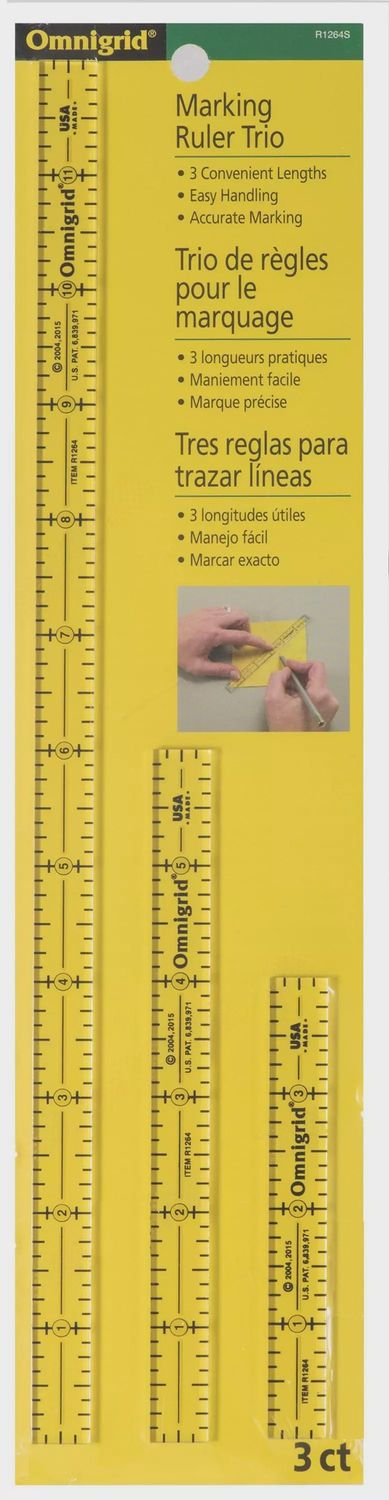 Omnigrid Marking Ruler Trio
