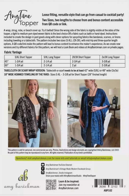 AnyTime Topper Pattern
