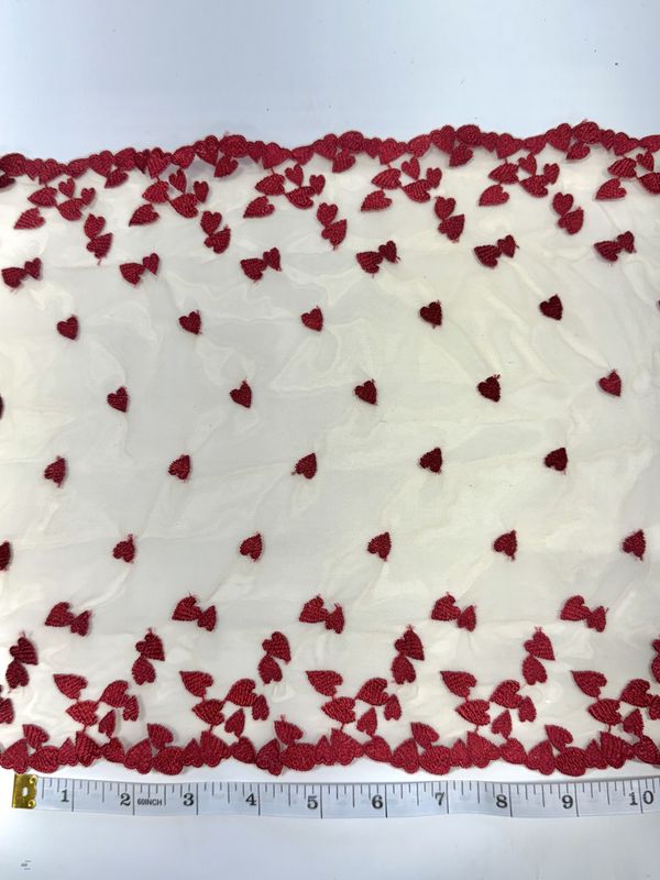 Cupid’s Kiss Embroidered Lace