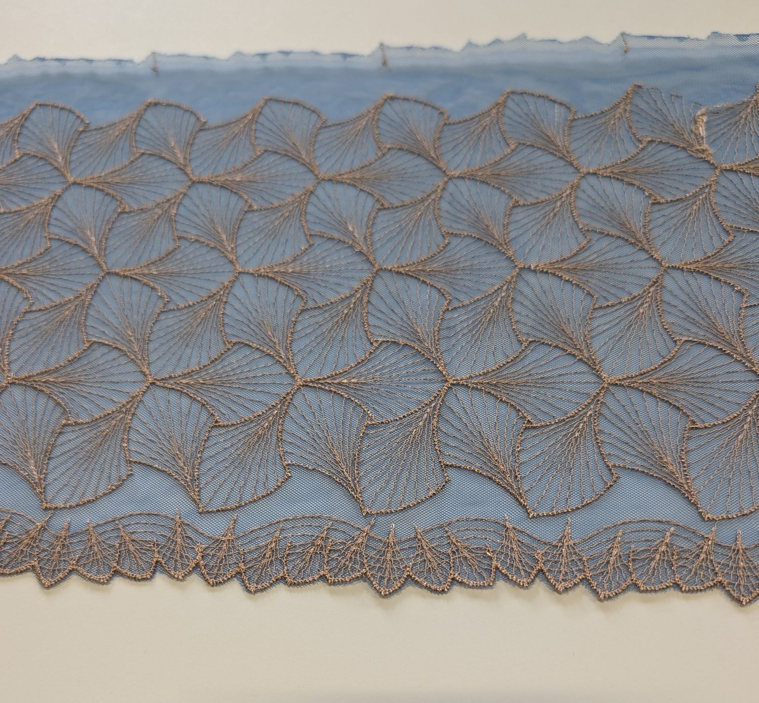 Gilded Petals Embroidered Tulle Lace