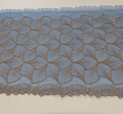 Gilded Petals Embroidered Tulle Lace