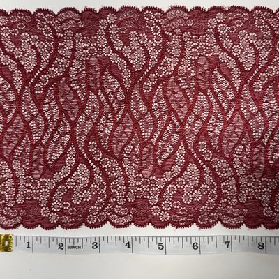 Raspberry Flame Stretch Lace