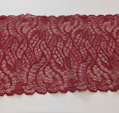 Raspberry Flame Stretch Lace