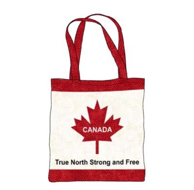 Canadian Classics 3 Canvas Tote Bag Panel by Deborah Edwards (Finished Tote: 17 1/8&quot; x 18 1/4&quot;)