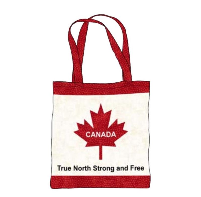 Canadian Classics 3 Canvas Tote Bag Panel by Deborah Edwards (Finished Tote: 17 1/8&quot; x 18 1/4&quot;)