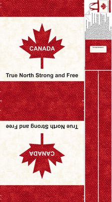 Canadian Classics 3 Canvas Tote Bag Panel by Deborah Edwards (Finished Tote: 17 1/8&quot; x 18 1/4&quot;)