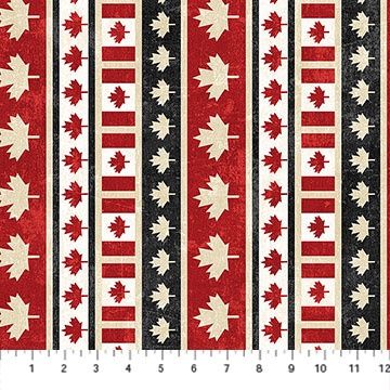 Canadian Classics 3 Leaf Stripe 28782-24 By Deborah Edwards