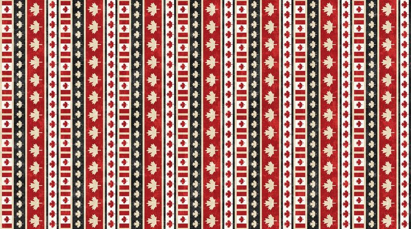 Canadian Classics 3 Leaf Stripe 28782-24 By Deborah Edwards