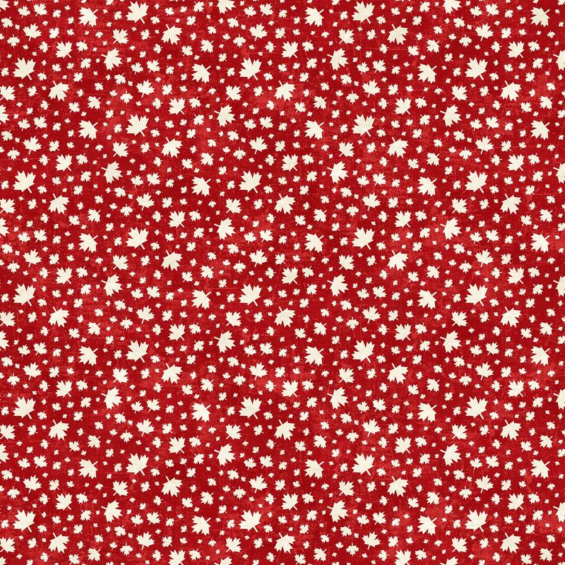 Canadian Classics 3 Leaf Toss in Red 28784-24 By Deborah Edwards