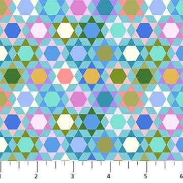 PieceWork Oh My Stars in Daylight by Anna Maria Textiles