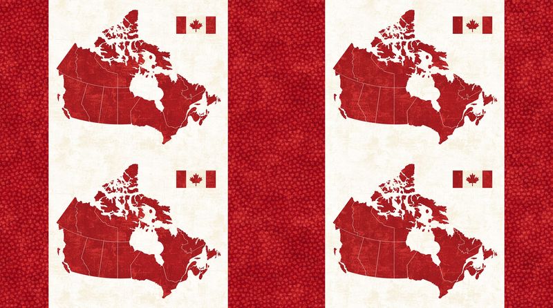 Canadian Classics 3 Canvas Placemat Panel by Deborah Edwards (Finished: 20.75" x 11.25"))