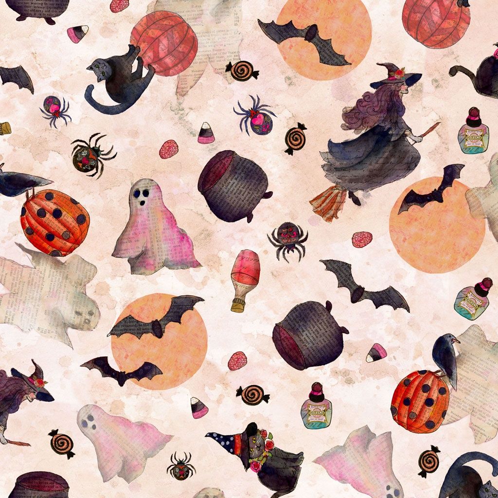 Faboolous by Sue Zipkin Y4473-131 Pale Peach Halloween Toss