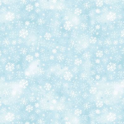 Snowtime Digital Snowflakes Y4554-32 Light Aqua by Anita Jeram for Clothworks