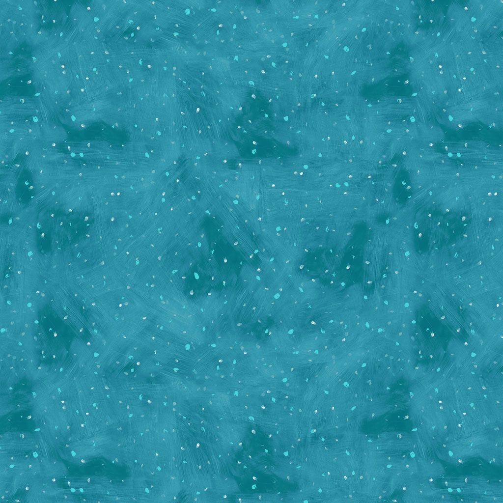 Snowtime Snow Dot Y4555-34 Dark Aqua by Anita Jeram for Clothworks